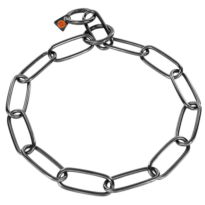 Collare HS maglia larga nero brunito 4 mm